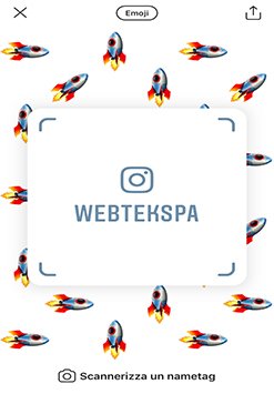 Il Nametag di Instagram: Webtek