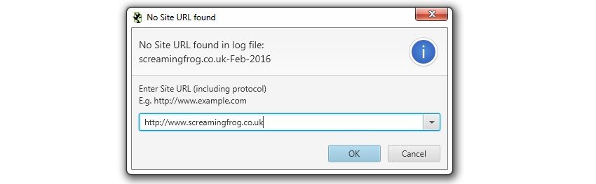 Identificare gli url assoluti nel file di Log da analizzare con Log File Analyser