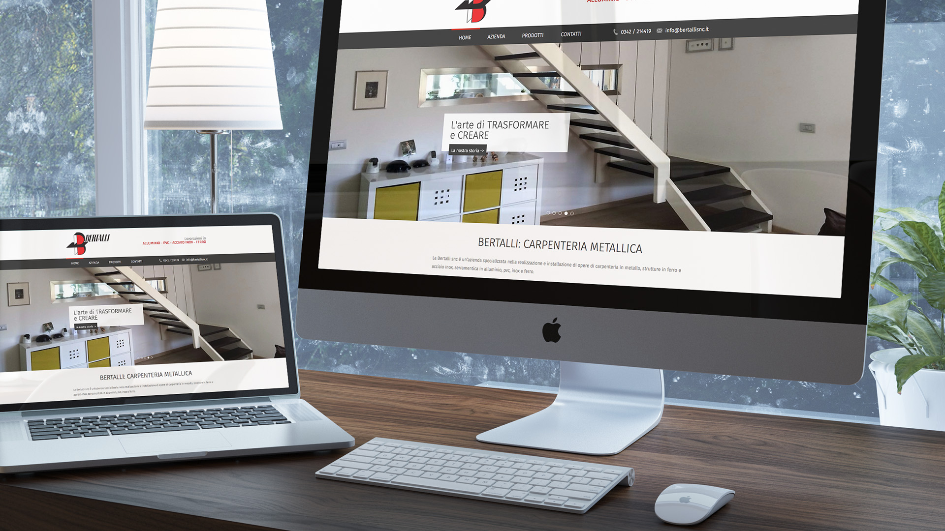 Sito Internet Sondrio: Bertalli, carpenteria metallica