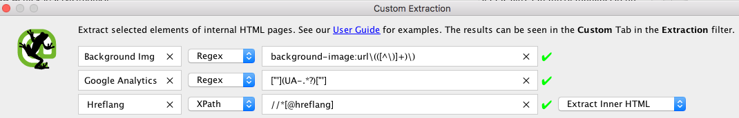 Estrazioni di dati Html con Screaming Frog
