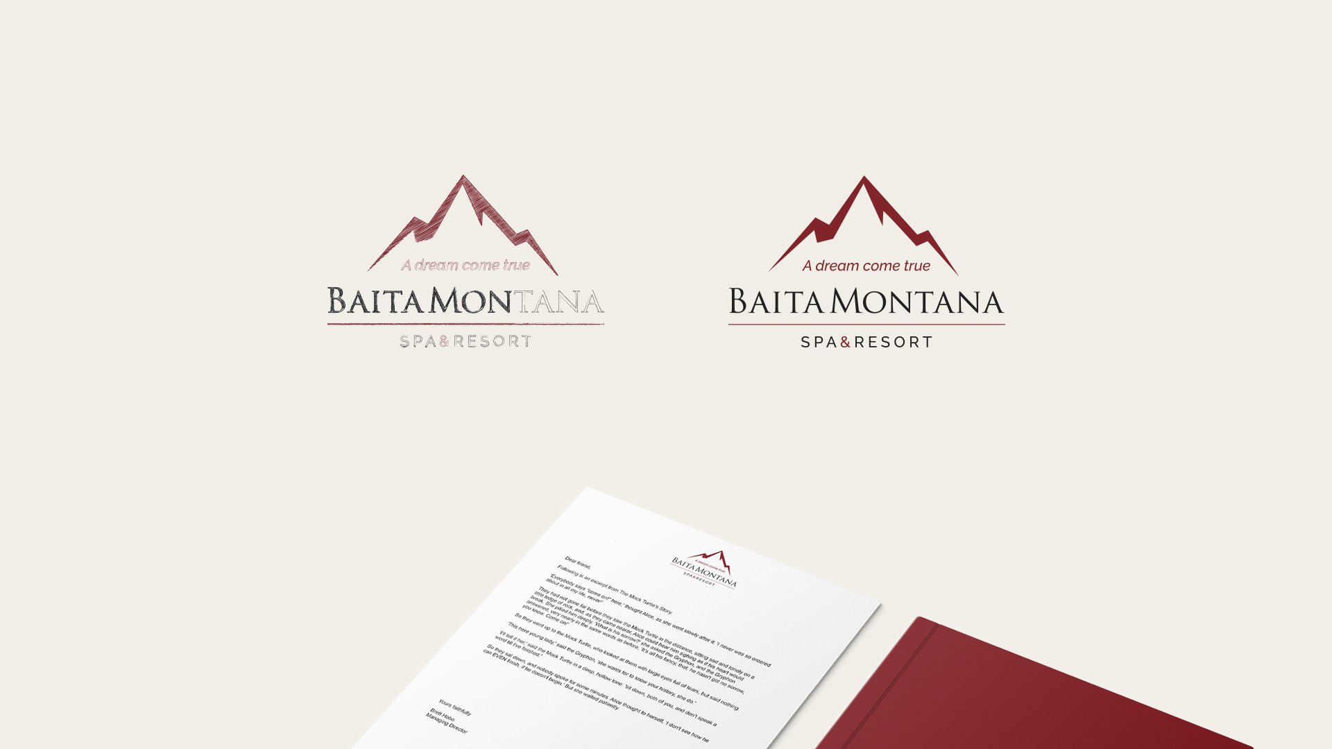 Logo ed immagine coordinata per Baita Montana